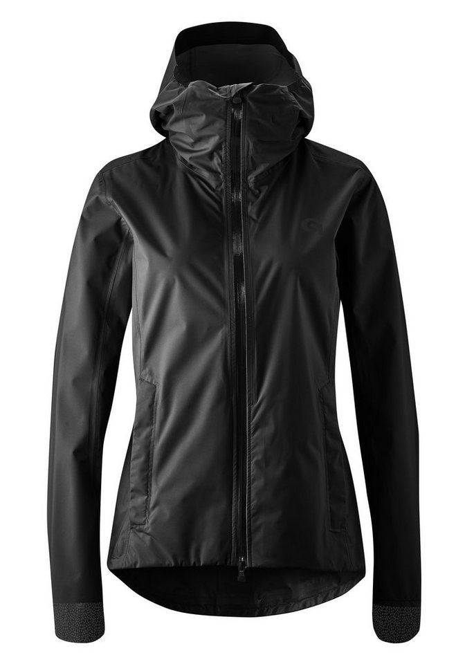 Gonso Fahrradjacke Sura Plus Damen Regenjacke wind- und wasserdicht, Radjacke mit Kapuze von Gonso