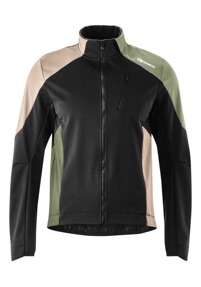 Gonso Fahrradjacke TRAIL JACKET SOFTSHELL M Wasserabweisend, strapazierfähig, atmungsaktiv von Gonso