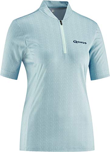 Gonso Fodara Half-Zip Kurzarm Fahrrad Trikot Damen blau von Gonso