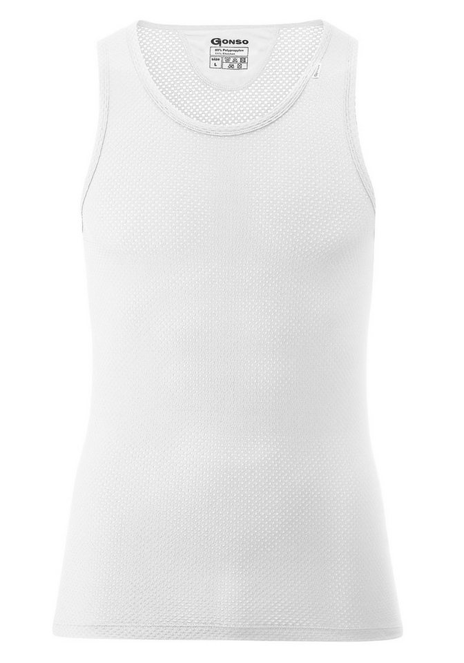 Gonso Funktionsshirt Base Shirt Sleeveless M Herren Fahrrad-Unterhemd, elastisch und atmungsaktiv Rundhals Radshirt von Gonso