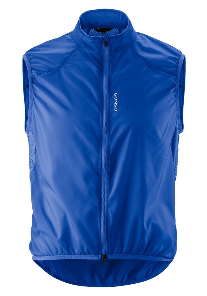 Gonso Funktionsweste Road Vest Wind M Herren Weste, atmungsaktive Radweste, leichte Windweste, Tight Fit von Gonso