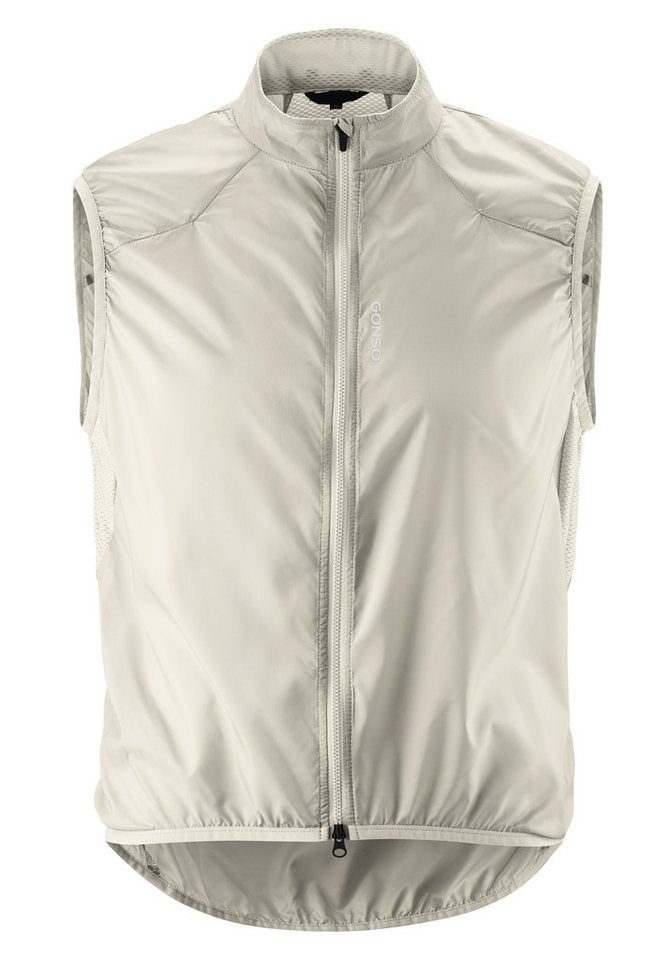 Gonso Funktionsweste Road Vest Wind M Herren Weste, atmungsaktive Radweste, leichte Windweste, Tight Fit von Gonso