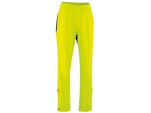 Gonso M Nandro Long-zip Gelb - Wasserdichte atmungsaktive Herren Rad Regenhose, Größe XL - Farbe Safety Yellow von Gonso