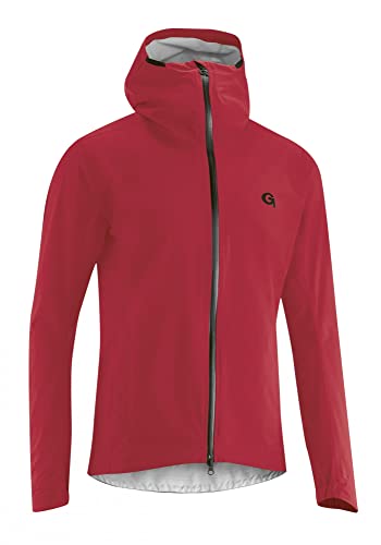 Gonso M Save Plus Rot - Wasserdichte funktionelle Herren Radsport Regenjacke, Größe XXL - Farbe Chilli Pepper von Gonso