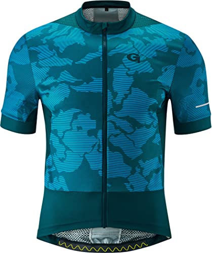 Gonso Padeon Kurzarm Full-Zip Fahrradtrikot Herren petrol/blau von Gonso