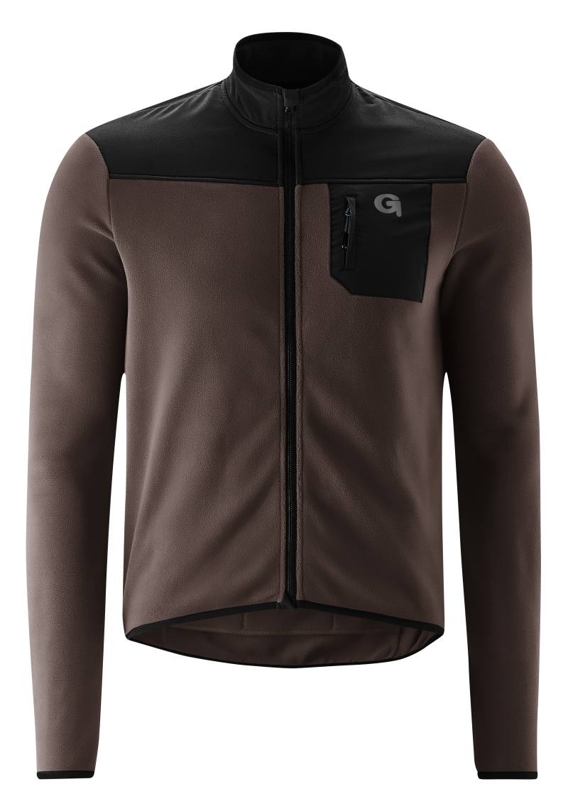 Gonso Radtrikot "Adventure Jersey Fleece M" Herren Fahrradtrikot langarm, weiches Fleece-Material, Full-Zip Trikot von Gonso