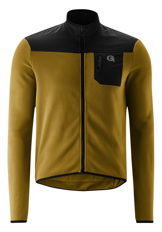 Gonso Radtrikot Adventure Jersey Fleece M Herren Fahrradtrikot langarm, weiches Fleece-Material, Full-Zip Trikot von Gonso