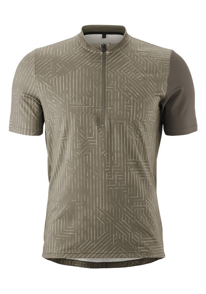 Gonso Radtrikot Adventure Jersey Halfzip M Herren Fahrradtrikot kurzarm, Rückentasche mit RV, Quick-Dry, Slim Fit von Gonso