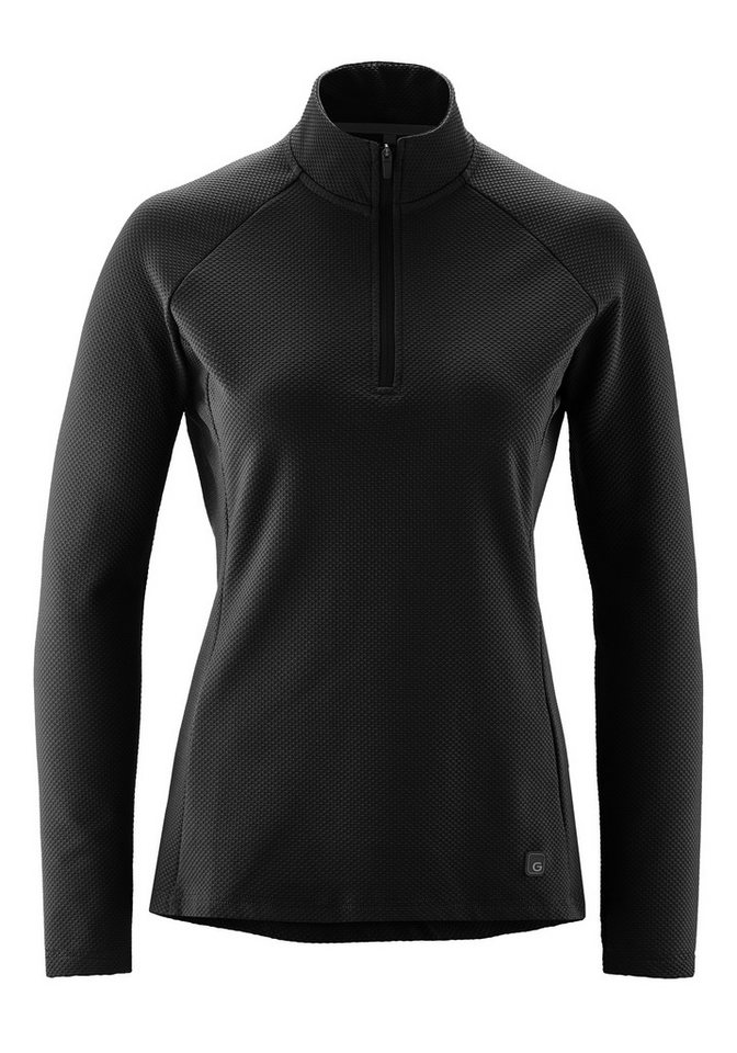 Gonso Radtrikot Essential Jersey Longsleeve Therm W Damen Radtrikot half-zip, langarm Trikot, Semi Fit von Gonso