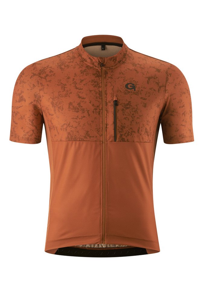 Gonso Radtrikot PRESEGNO Herren Radshirt kurzarm, atmungsaktives Fahrradtrikot mit Rückentasche von Gonso