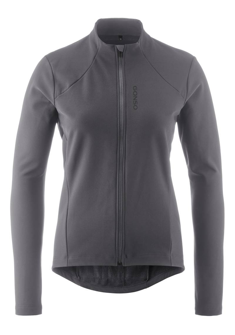 Gonso Radtrikot "SITIVO TRIKOT THERM W" Damen Fahrradtrikot langarm, isolierendes Full-Zip Trikot, Tight Fit von Gonso