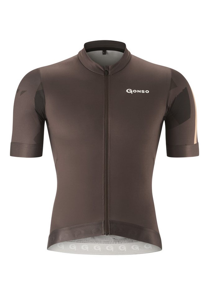 Gonso Radtrikot TRESERO Herren Radshirt kurzarm, atmungsaktives Fahrradtrikot mit Rückentasche von Gonso