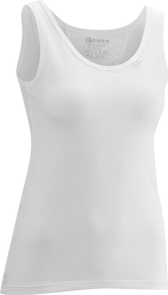 Gonso Set: Sport-BH Base Shirt Sleeveless W WHITE von Gonso