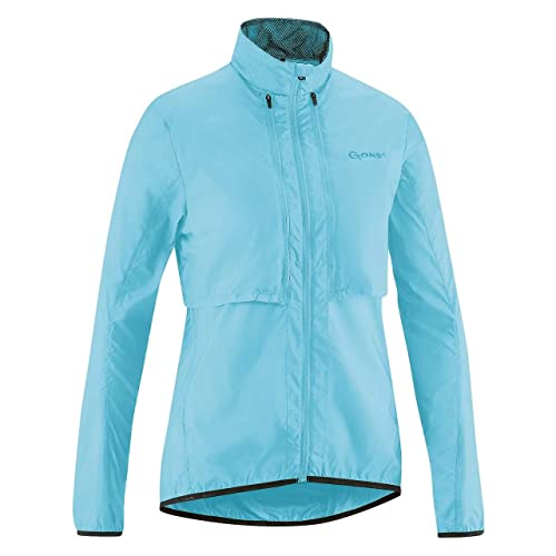 Gonso W Bernira Blau - Leichte multifunktionelle Damen 2-in-1 Windjacke, Größe 38 - Farbe Bluefish von Gonso