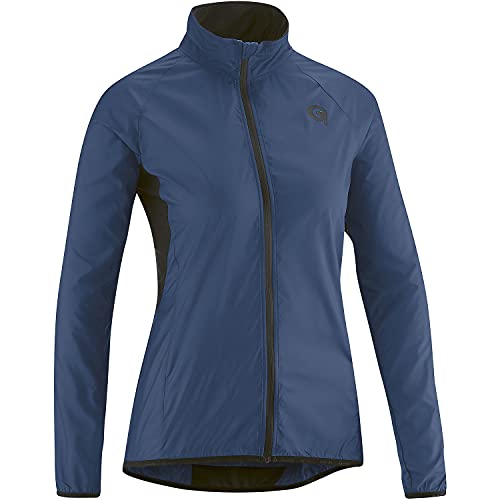 Gonso W Scrivia Übergrösse Blau - Winddichte leichte Damen Fahrradjacke, Größe 50 - Farbe Insignia Blue von Gonso