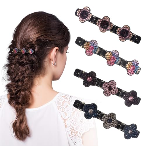 4 Pcs Haarspangen Damen Haarspange Damen Hair Clips Generisch Haarspange Damen Haarschmuck Damen Haarspangen Damen Dünnes Haar Haarspange Haarperlen Mädchen Hair Clip Haarspangen Mädchen von GooDengFull