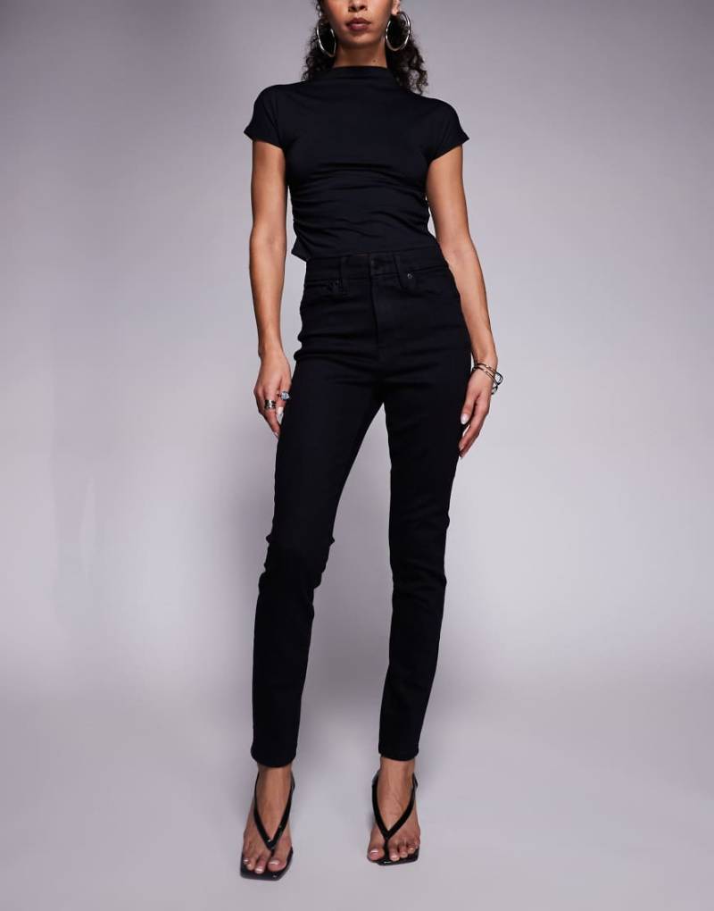Good American - Always Fits Good Legs - Skinny-Jeans in Schwarz von Good American