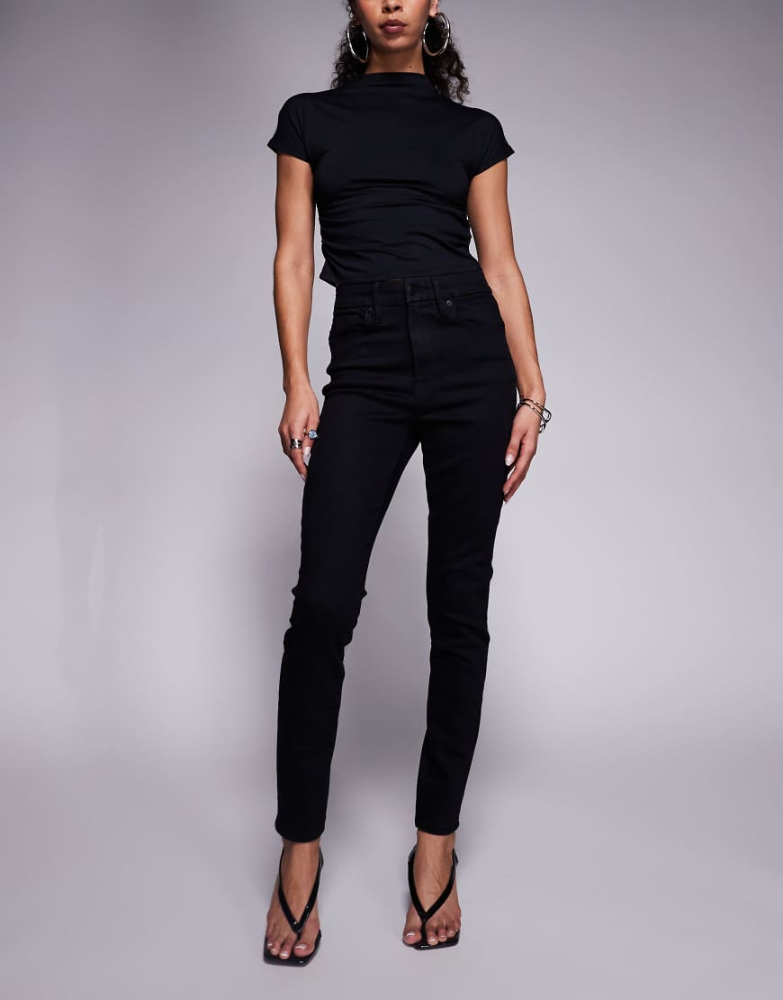 Good American - Always Fits Good Legs - Skinny-Jeans in Schwarz von Good American