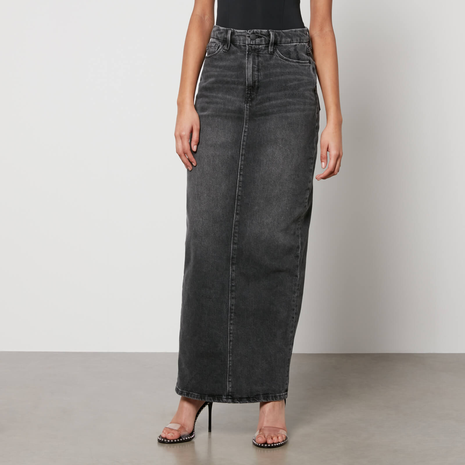 Good American Tube Denim Maxi Skirt - US 14/UK 18 von Good American