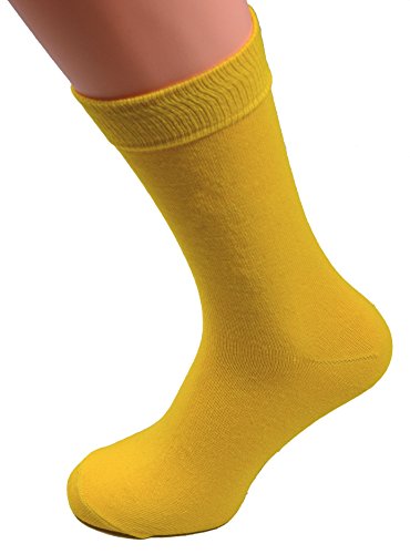 2 Paar Herren Socken uni gelb Gr. 43-46 schwarze socken Größe Grösse Gr. hochwertige socken herren business günstige preiswerte billige günstig preiswert billig graue socken 39/42 43/46 ohne Gummi von Good Deal Market