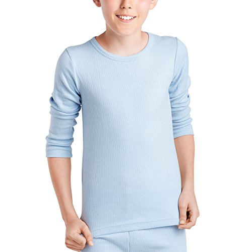 Cocain underwear Good Deal Market 2 Stück Kinder Thermo Unterhemden innen angeraut Gr. 146/152, hellblau von Cocain underwear