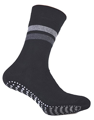 cocain 2er oder 4er Pack Damen & Herren Socken mit ABS Noppen Marke Cocain ohne Gummi, Thermo Socken Frottee, Anti Rutsch Socke, Stoppersocken, Gr.35-38 bis 47-50 (39-42, 4er Pack Marine/Anthrazit) von Cocain underwear