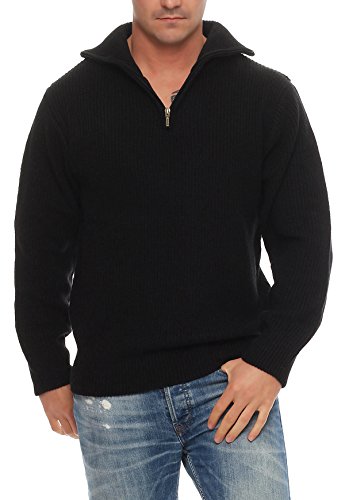 Arbeitspullover, Gr. 56/XXL schwarz Troyer, Strickpullover, Seemannspullover, Isländer mit Schurwolle, Bau Bundeswehr Marine Security Jäger Outdoor Arbeit & Freizeit auch in Übergrösse von Good Deal Market