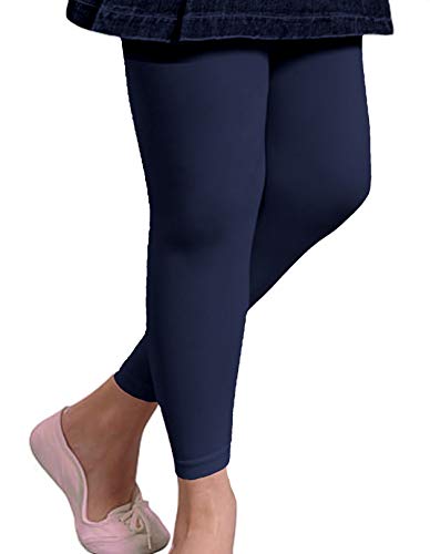 Good Deal Market 2 Leggings Marine innen angeraut 122-128 warm kuschelig Thermo Legging Thermostrumpfhose von Good Deal Market
