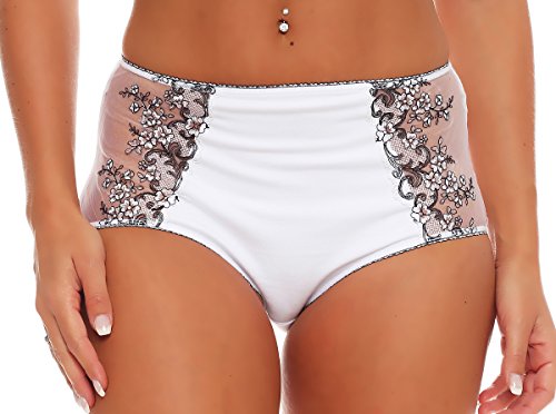 Good Deal Market 2 Stück Damen Formslip mit Spitze, Miederslip, 95% Baumwolle 5% Lycra Gr.36/38 von Good Deal Market