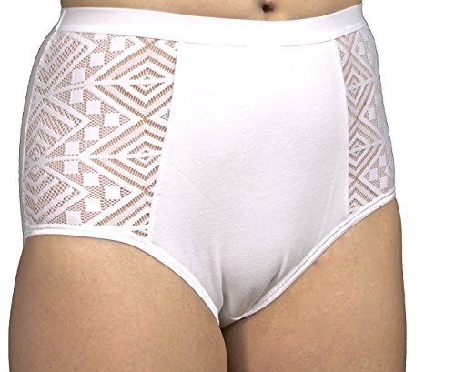 Good Deal Market 4 Stück Formslip weiß mit hochwertiger Spitze, Miederslip, Bauch Weg Gr. 36/38 von Good Deal Market