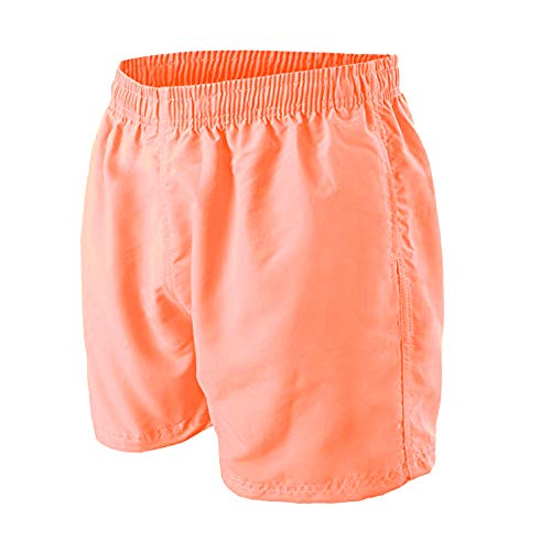 Good Deal Market Badeshort mit Mesh-Einsatz Salmon Neon Orange Gr. L mit innenliegender Kordel für regulierbaren Bund Swim Shorts Badehose klassisch von Good Deal Market