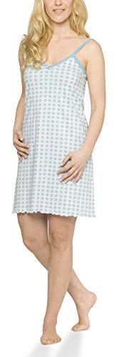 Good Deal Market Damen Sleepshirt Hellblau Spaghettiträger 40/42(M) Nachthemd von Good Deal Market