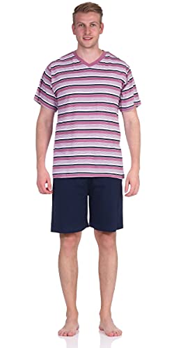 Good Deal Market Herren Shorty Schlafanzug Kurze Hose XL, V-Ausschnitt Mauve Pyjama Pyjama männer Kurze schlafanzüge Herren Gr. Größe Grösse S M L XL XXL günstiger billiger Schlafanzug von Good Deal Market