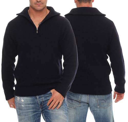 Hochwertiger Stricktroyer für den Berufsalltag verfügbar in Schwarz Marine Anthrazit Oliv EIN robuster und Warmer Herren Arbeitstroyer Gr. 66 Marine von Good Deal Market