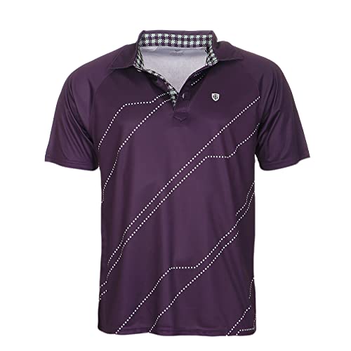 Hochwertiges Herren Polo-Shirt Marke Gr. 52, 1659 - Aubergine von Good Deal Market