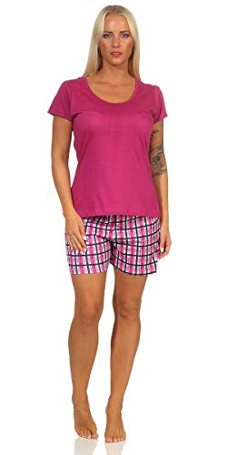 Good Deal Market Kurzer Damen-Pyjama sommerlicher Schlafanzug Grösse 36-38/S, Pink von Good Deal Market