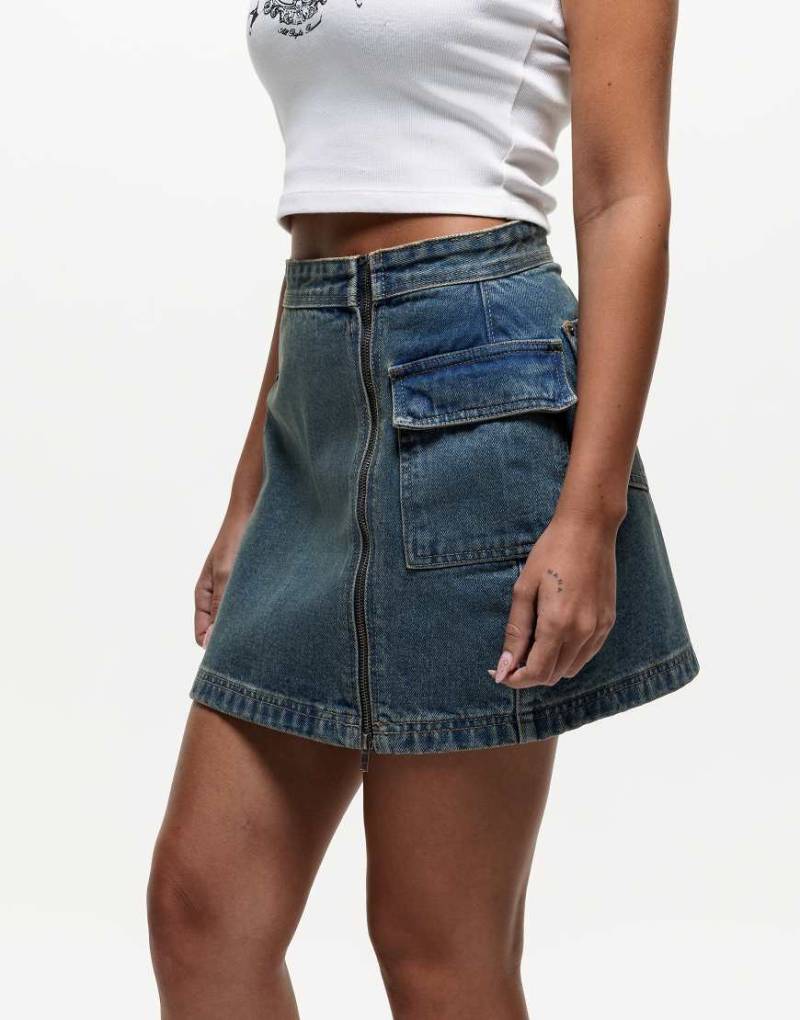 Good For Nothing - Jeans-Minirock in blauer Waschung von Good For Nothing