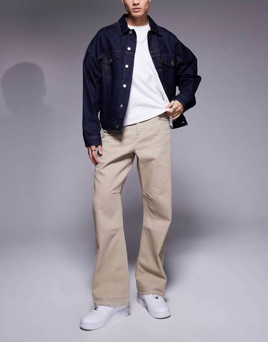 Good For Nothing - Jeans in Taupe mit unversäubertem Saum-Neutral von Good For Nothing