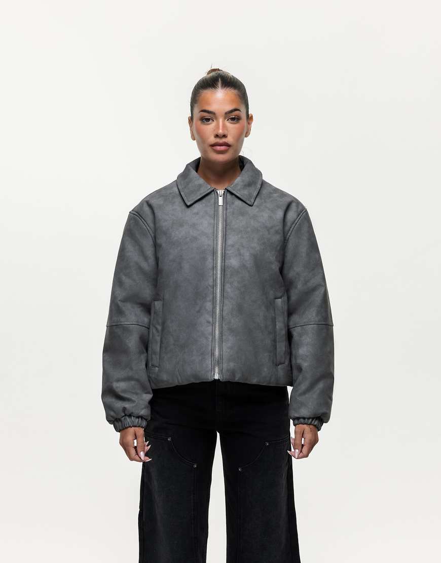 Good For Nothing - Schwarze Jacke aus Kunstleder von Good For Nothing