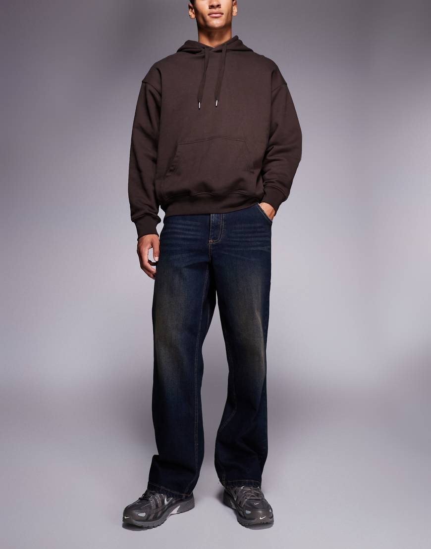 Good For Nothing - Weite Jeans in tiefblauer Waschung von Good For Nothing