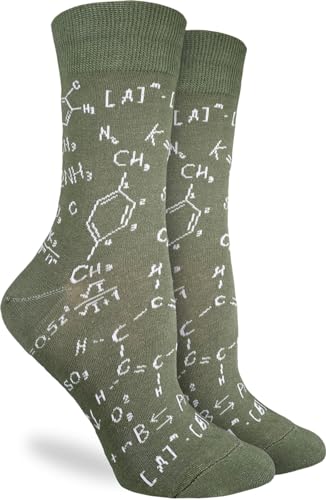 Good Luck Sock Damen Mathematik & Wissenschaft Socken Erwachsene, Wissenschaft – Chemieformel, Einheitsgröße von Good Luck Sock