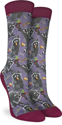 Good Luck Sock Damen Tiersocken Erwachsene, Hungrige Waschbären, Einheitsgröße von Good Luck Sock