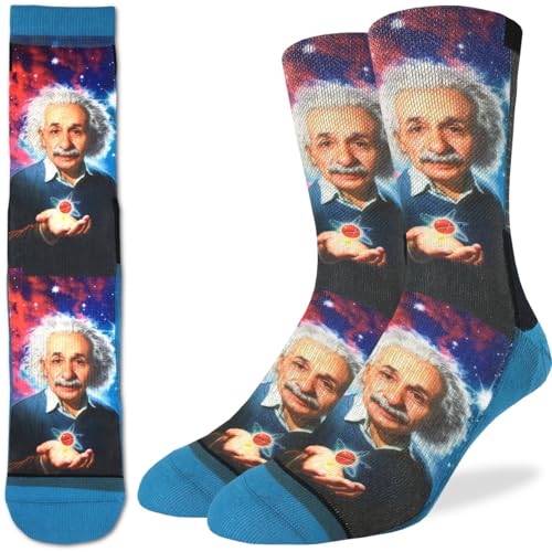 Good Luck Sock Herren Albert Einstein Socken Erwachsene, Albert Einstein, Atomic, Einheitsgre von Good Luck Sock