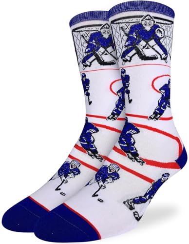 Good Luck Sock Herren Hockeysocken, Erwachsene, Hockey, Blau und Weiß, Einheitsgr��e von Good Luck Sock