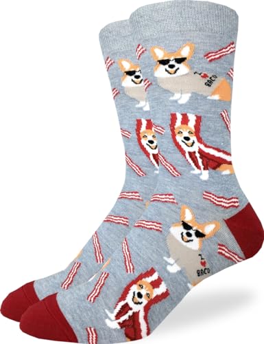 Good Luck Sock Herren Hundesocken Erwachsene, Corgi Speck, X-Large von Good Luck Sock