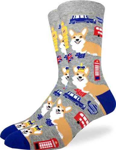 Good Luck Sock Herren Hundesocken Erwachsene, Corgis in London, Einheitsgre von Good Luck Sock