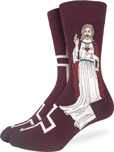 Good Luck Sock Herren Jesus Socken Erwachsene, Jesus, Kreuz, Einheitsgr��e von Good Luck Sock