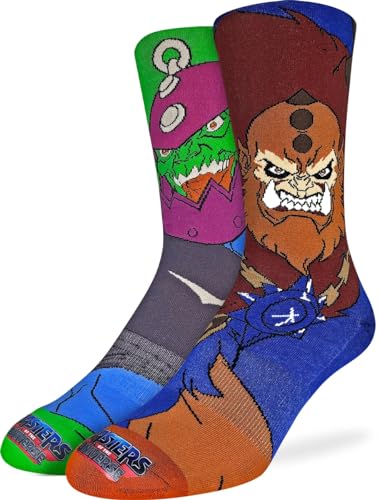 Good Luck Sock Herren Masters of the Universe Socken Erwachsene, Masters of the Universe - Trap Jaw & Beast Man, Einheitsgröße von Good Luck Sock