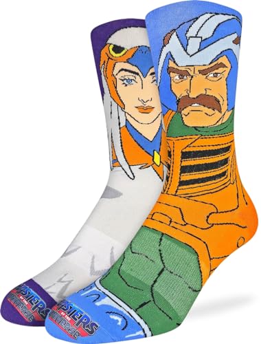 Good Luck Sock Herren Masters of the Universe & He-Man Socken Erwachsene, Masters of the Universe, Man-at-arms & Sorceress, Einheitsgr��e von Good Luck Sock
