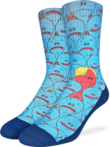 Good Luck Sock Herren Musik Socken Erwachsene, Rick and Morty – Mr. Meeseeks, Einheitsgröße von Good Luck Sock